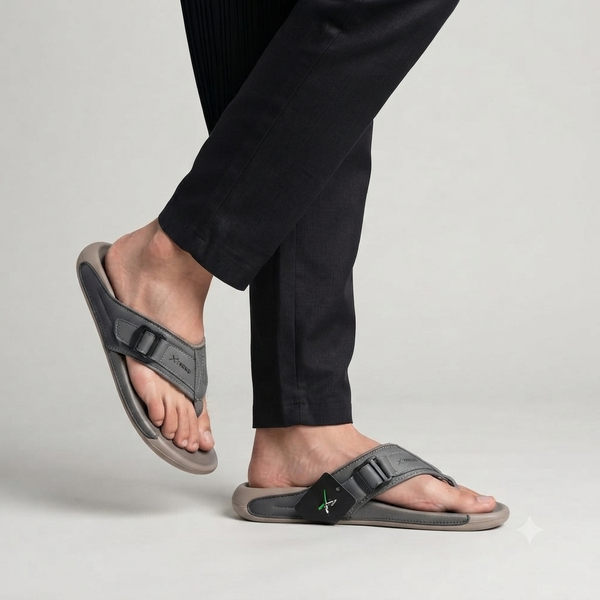 Xtreme Comfort Grey Adjustable Thong Sandal