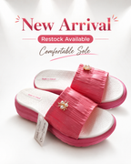 Elegant Pearl-Embellished Comfort Slides