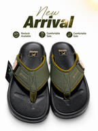Military Green Rugged Comfort Thong Sandal
